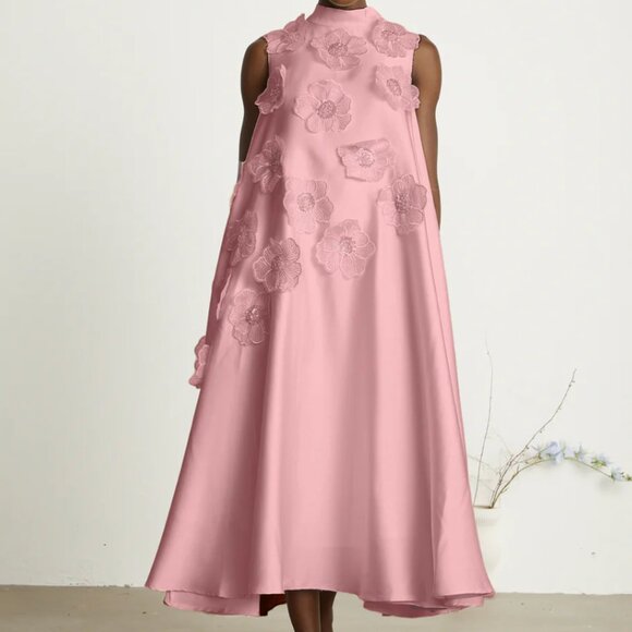 NWT Pink Applique Floral Gown XL - Picture 3 of 6